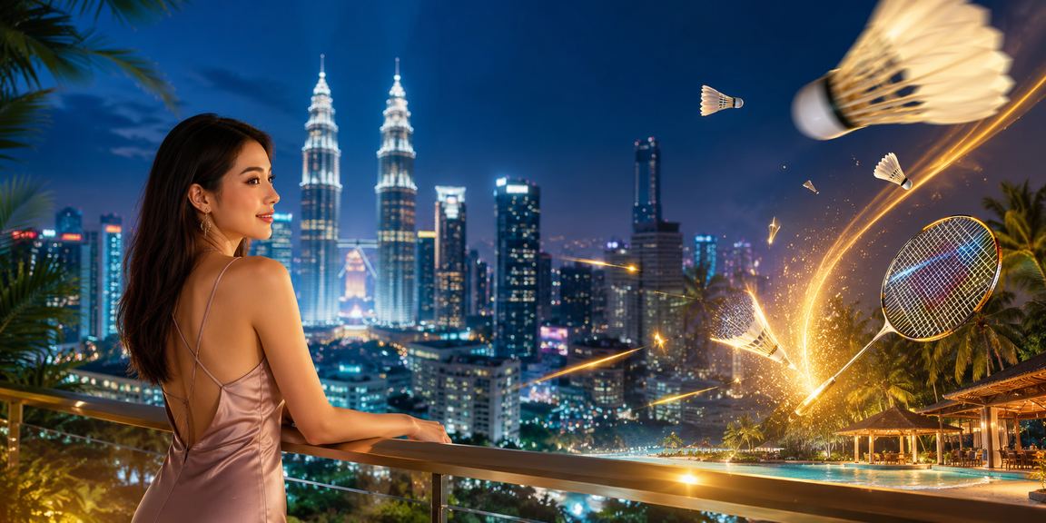 Suasana hiburan kasino bergaya Melayu di Kuala Lumpur dengan paparan promosi
