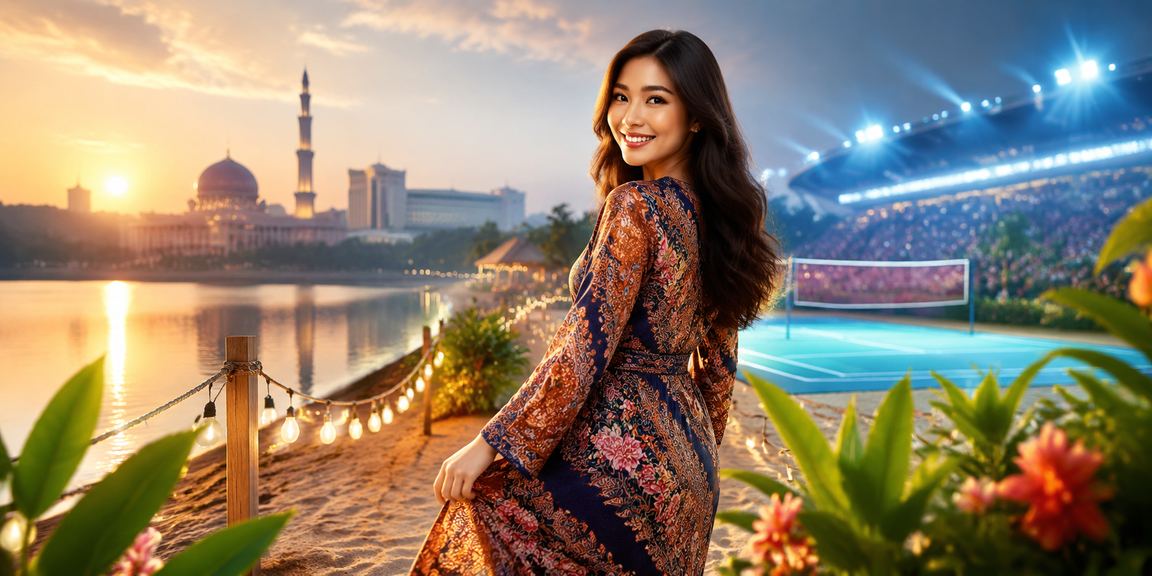 Proses deposit dan pengesahan akaun dalam talian Malaysia dengan corak batik