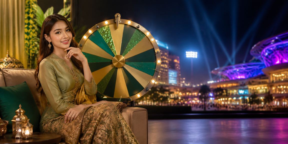 Suasana roulette perayaan Hari Raya di Selangor dengan hiasan meriah